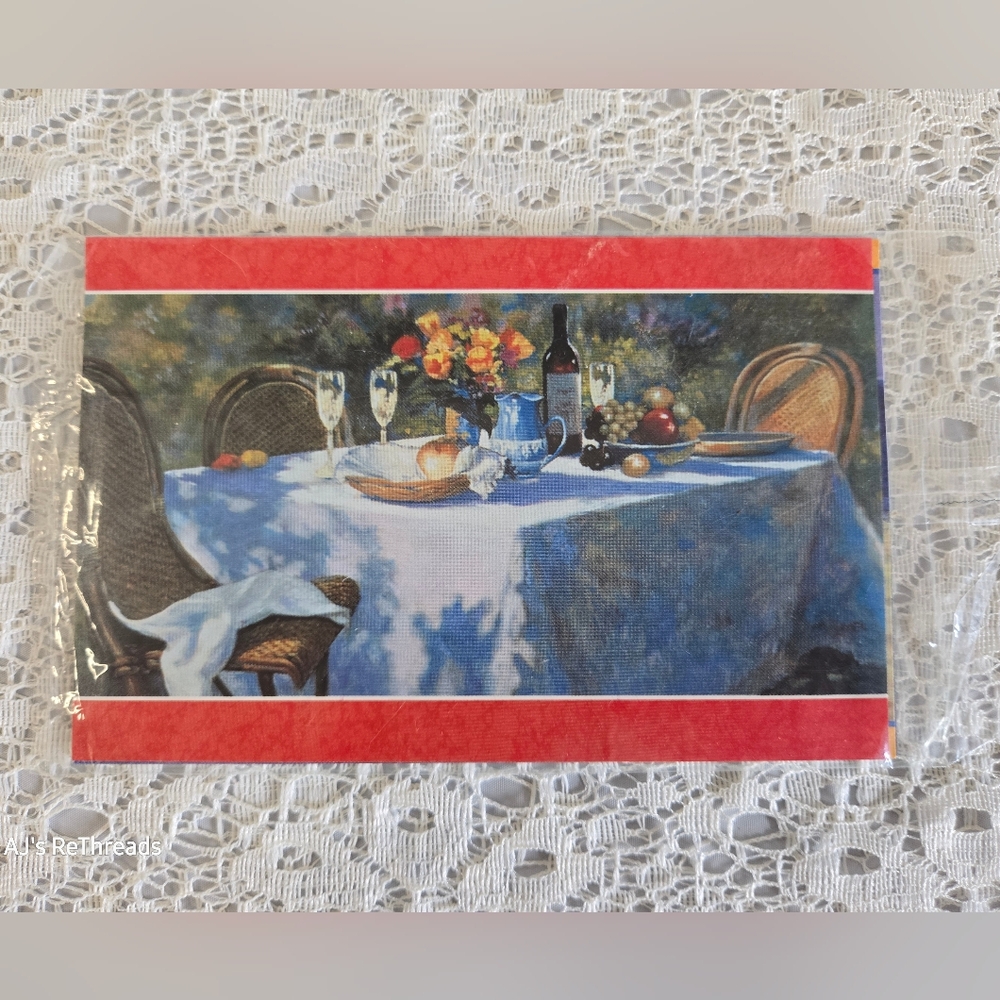 Vintage Still Life Postcard Pack – Colorful Table Setting Art Prints NWT